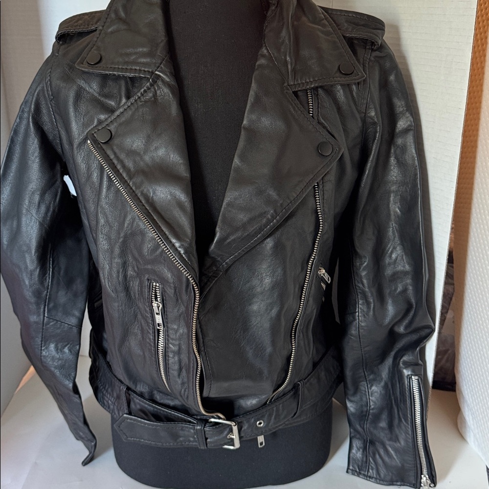 Quince Motorcycle Leather Jacket